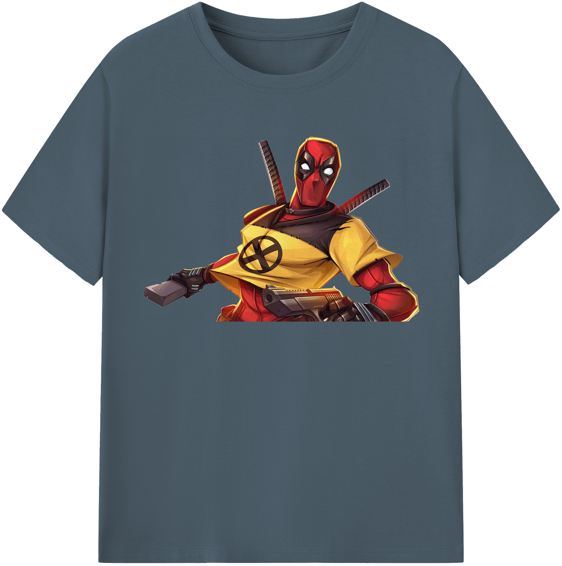 （画像用） Deadpool デッドプール 綿100％半袖Tシャツ（フロントプリント）